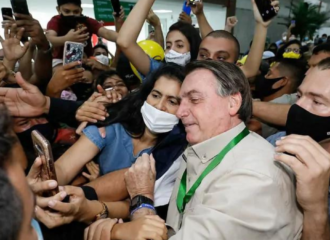 Bolsonaro visita a capital amazonense em apoio ao Pré-Candidato à Prefeitura da cidade, Capitão Alberto Neto- Foto: Alan Santos/PR