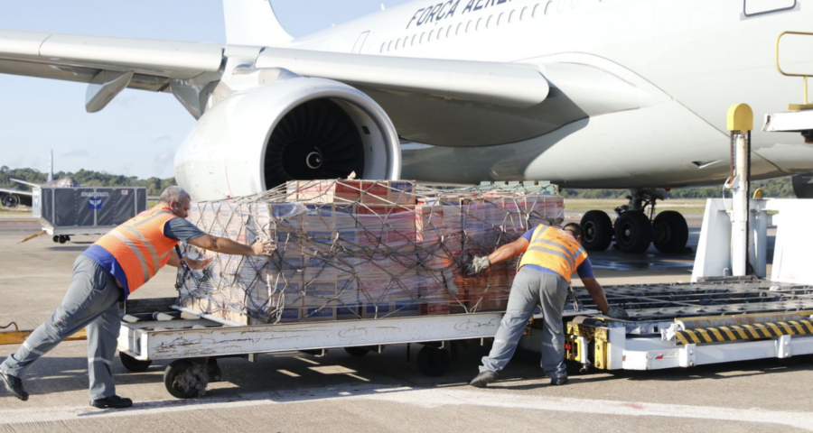 A ajuda humanitária foi encaminhada em um avião da Força Aérea Brasileira (FAB) - Foto: Divulgação/Secom
