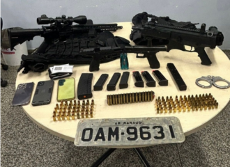Armamentos e municções foram encontrados com o Cabo da PM - Foto: Divulgação
