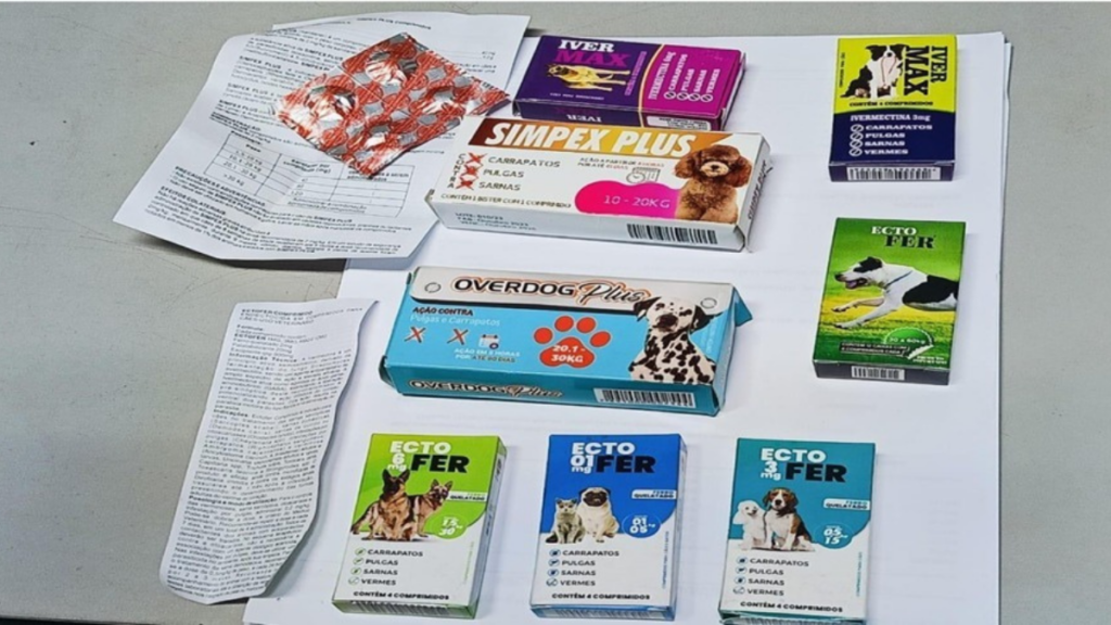 Medicamentos falsos para animais eram vendidos em pet shops - Foto: Divulgação/PCAM