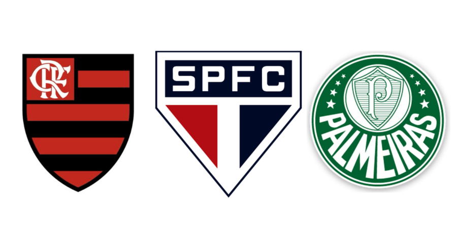 Ação conjunta de Flamengo, São Paulo e Palmeiras tem o objetivo de ajudar os clubes gaúchos - Fotos: Divulgação/Flamengo/São Paulo/Palmeiras