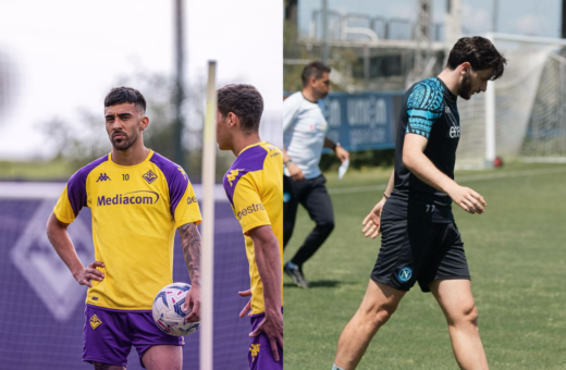 Fiorentina e Napoli se enfrentam pela penúltima rodada do Campeonato Italiano da atual temporada - Fotos: Reprodução/Instagram @acffiorentina e @officialsscnapoli