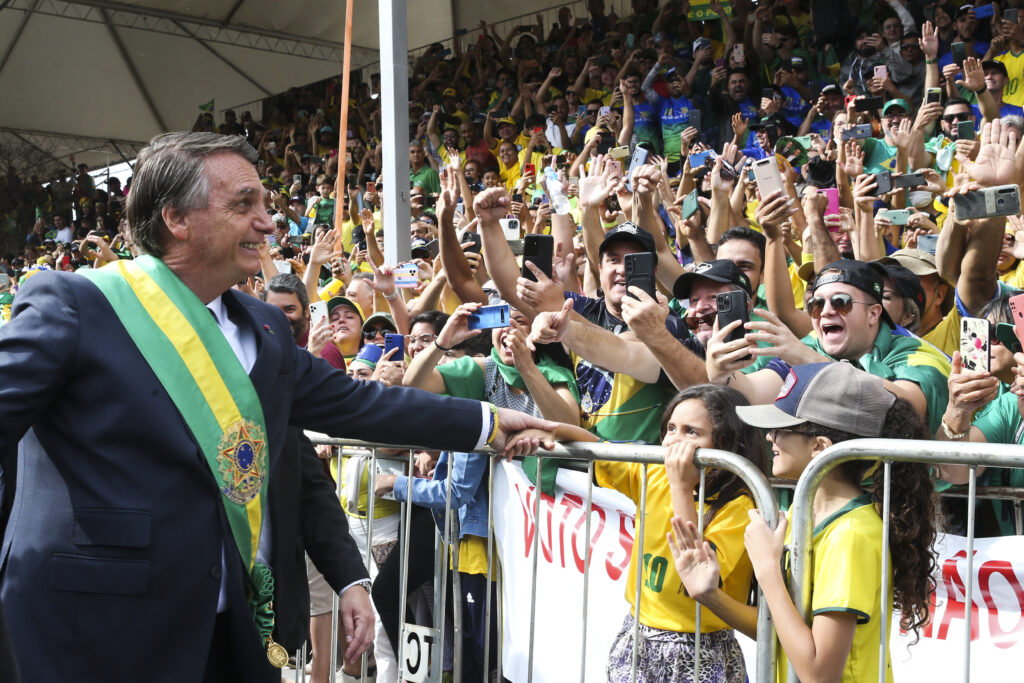 Ex-presidente Jair Bolsonaro durante a cerimônia do 7 de Setembro - Foto: Antonio Cruz/Agência Brasil