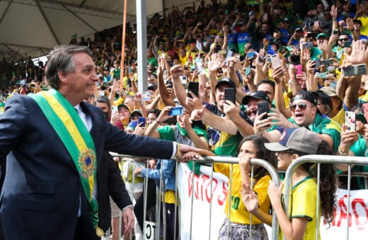 Ex-presidente Jair Bolsonaro durante a cerimônia do 7 de Setembro - Foto: Antonio Cruz/Agência Brasil