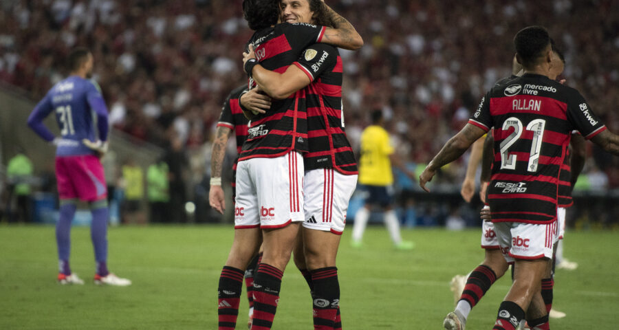 Partida entre Flamengo x Millionarios (COL) válida pela última rodada da fase de grupos da Libertadores no Maracanã, nesta terça-feira (28) - Foto: Delmiro Junior/Agência O Dia/Agência O Dia/Estadão Conteúdo