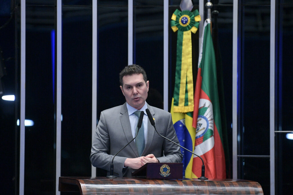 O ministro de Estado das Cidades, Jader Barbalho Filho, Ministro Jader Filho fala no Senado sobre catástrofe no RS. Foto: Pedro França/Agência Senado