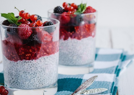 O pudim de sementes de chia é uma ótima opção para o café da manhã