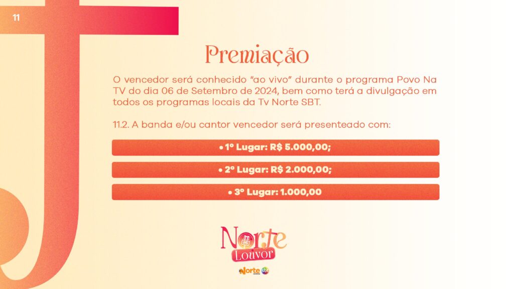 Concurso TV Norte  - Foto: Divulgação