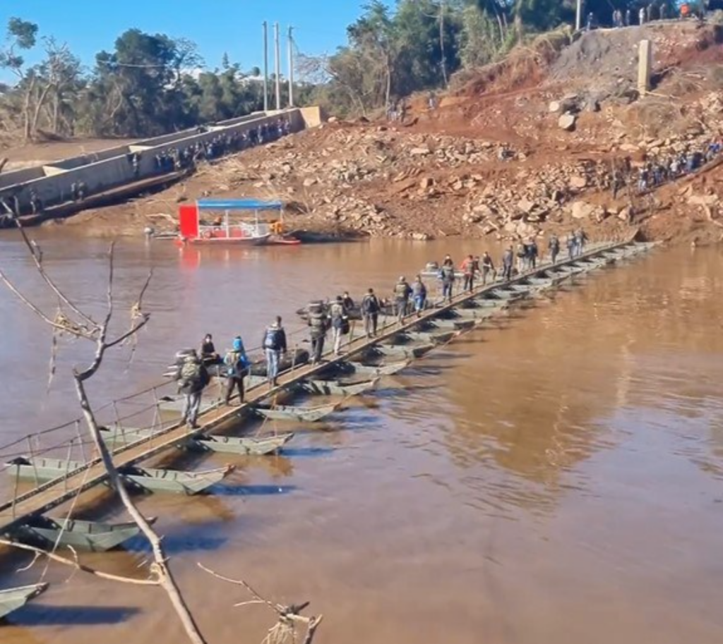 Militares do Exército auxiliam no Rio Grande do Sul Foto: Reprodução