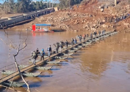 Militares do Exército auxiliam no Rio Grande do Sul Foto: Reprodução