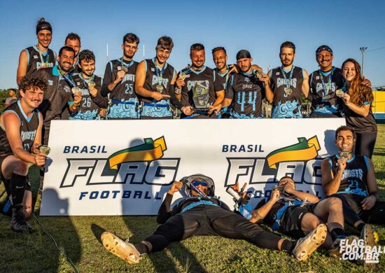 Floripa Ghosts foi campeão da Copa do Brasil Masculina 2023 de Flag Football - Foto: Grasiela Gonzaga