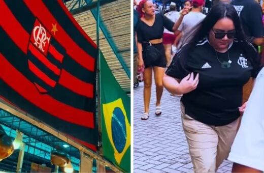 Manauaras são "flagrados" com camisa do Flamengo - Foto: Reprodução/Instagram/@flamengo
