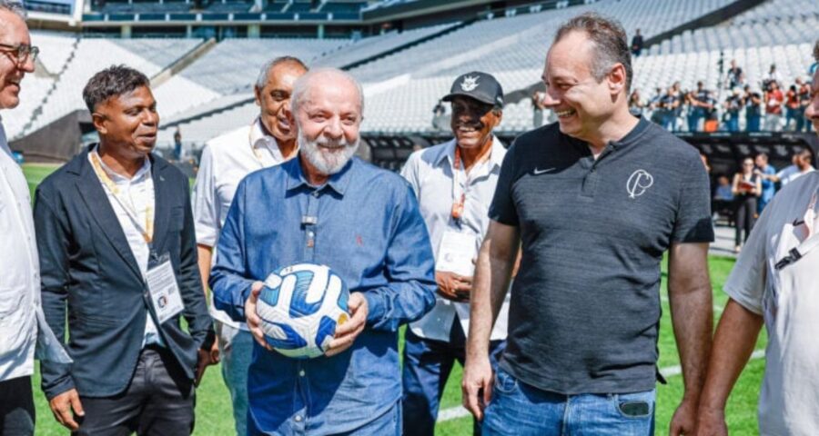 Ato aconteceu no Estádio do Corinthians em São Paulo (SP). Imagem: Ricardo Stuckert/PR