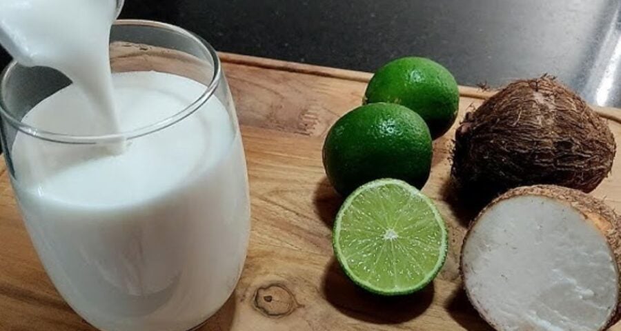 Suco de inhame pode ser batido com limão. Imagem: Reprodução/YouTube