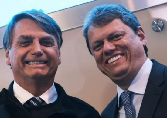 Tarcísio de Freitas e Jair Bolsonaro