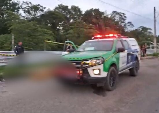 Homem é perseguido e morto com 10 tiros em avenida de Manaus. Reprodução: Foto/TV Norte Amazonas