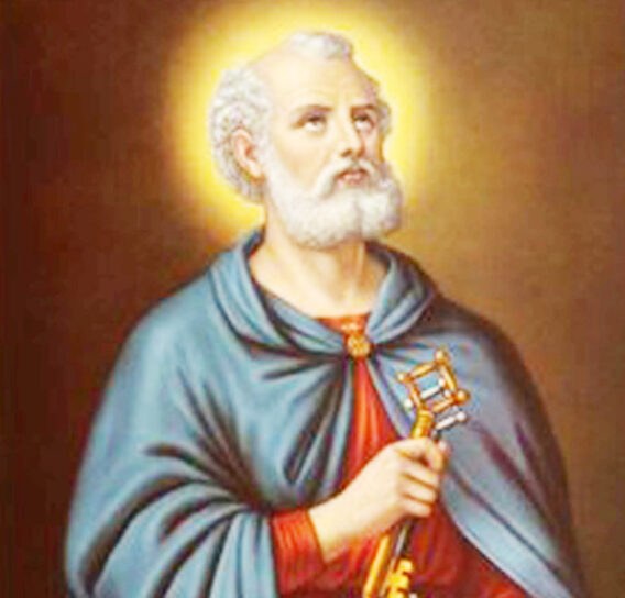 São Pedro foi um dos doze apóstolos de Jesus Cristo
