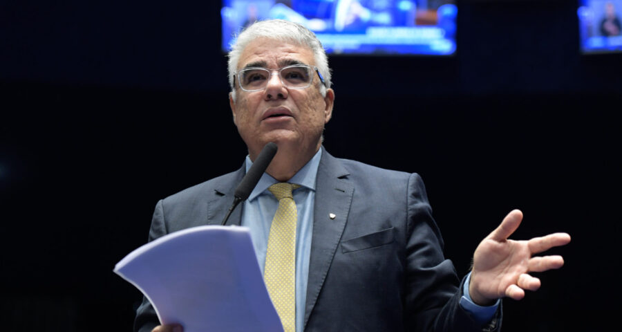 Senador Eduardo Girão (Novo-CE) critica atuação do STF sobre julgamento sobre drogas.Foto: Saulo Cruz/Agência Senado