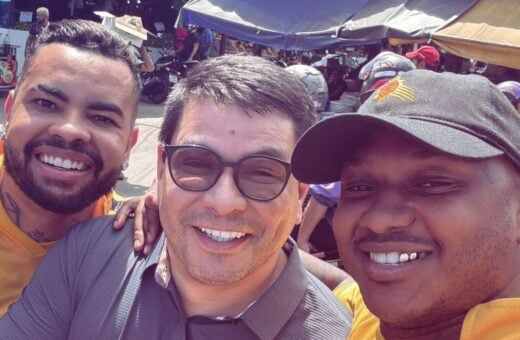 Jogadores do Amazonas se reuniram para almoçar na Feira do Produtor - Foto: Reprodução/Instagram @99sassa