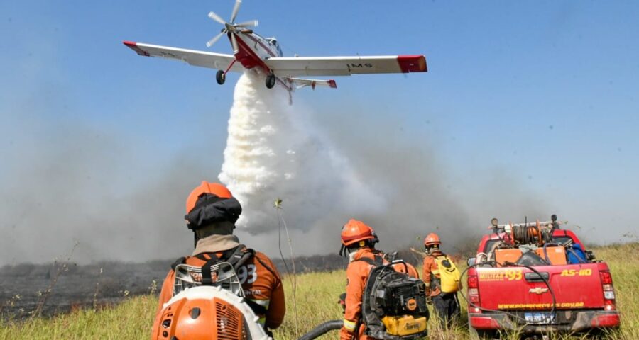 Governo de MS declara situação de emergência em cidades afetadas por incêndios florestais. Foto: Bruno Rezende/MS