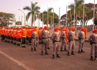 GDF envia bombeiros para combater incêndios no Pantanal.