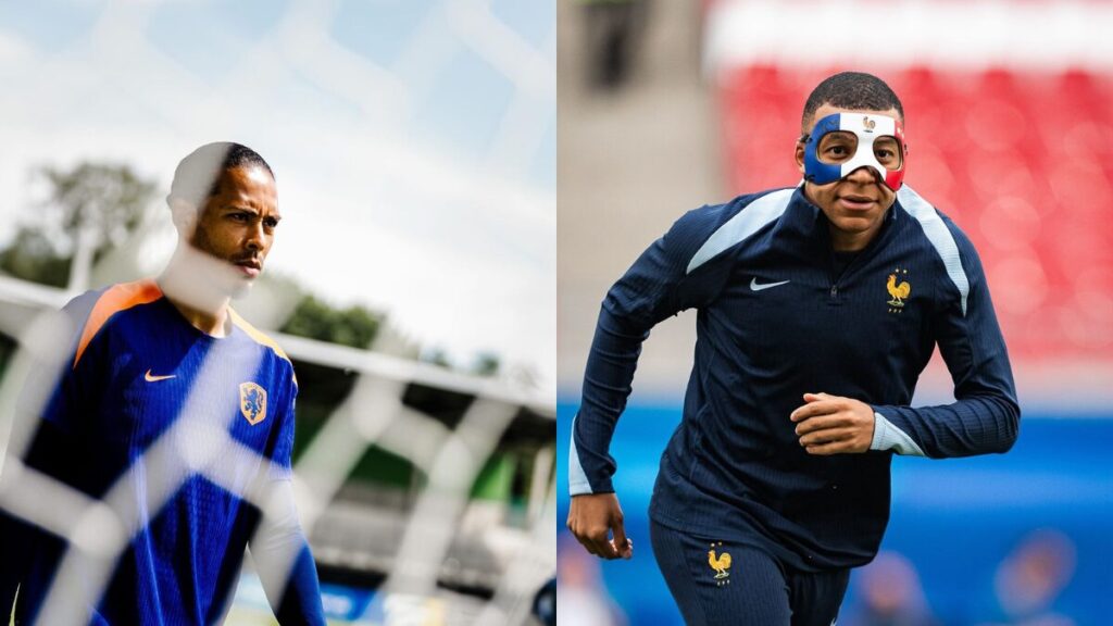 Uma vitória de Holanda ou França praticamente garante uma das equipes nas oitavas de final - Fotos: Reprodução/Instagram @equipedefrance e @onsoranje