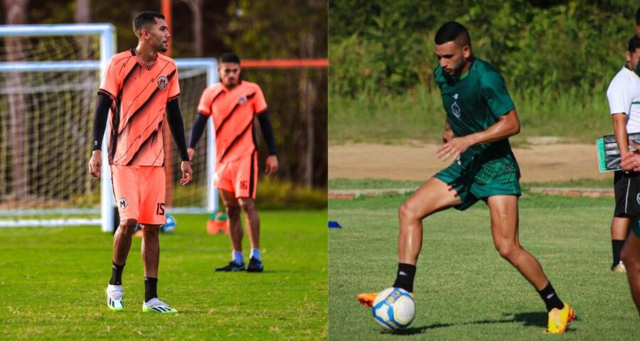 Equipes estão separadas por 11 pontos na tabela - Fotos: Laiza Balieiro/Manauara EC e Lucas Araújo/Manaus FC