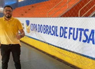 Presidente e técnico do Deportivo, fala sobre expectativa para o jogo contra o Fortaleza, em Vilhena 