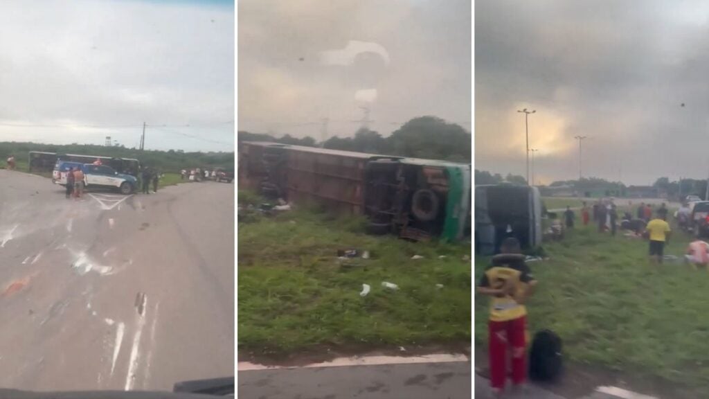 Acidente de ônibus de quadrilha junina em Roraima