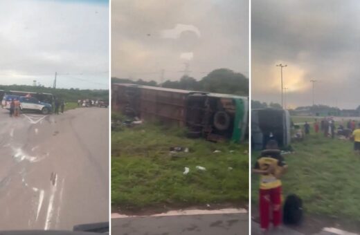 Acidente de ônibus de quadrilha junina em Roraima