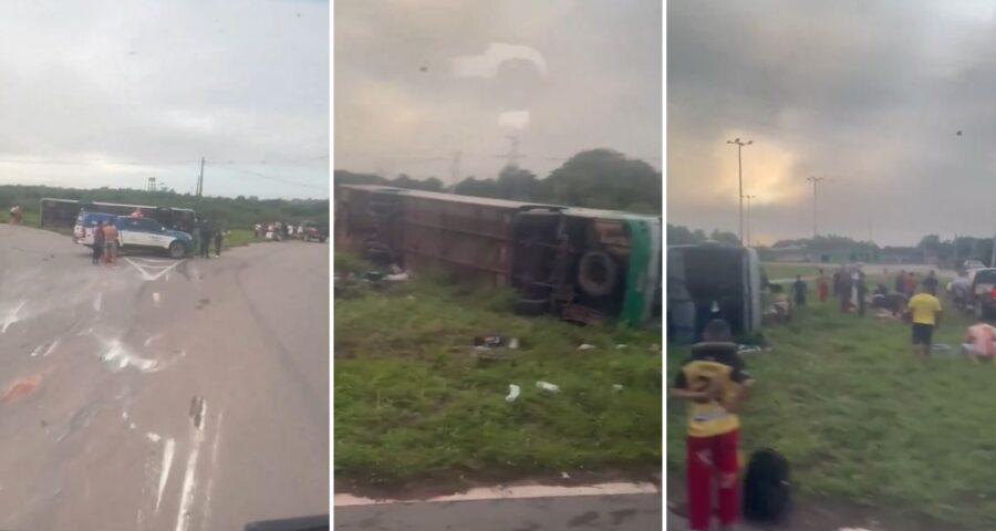 Acidente de ônibus de quadrilha junina em Roraima