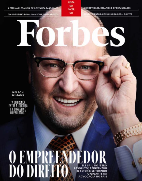 Capa da revista Forbes Brasil com advogado Nelson Wilians - Foto: Reprodução