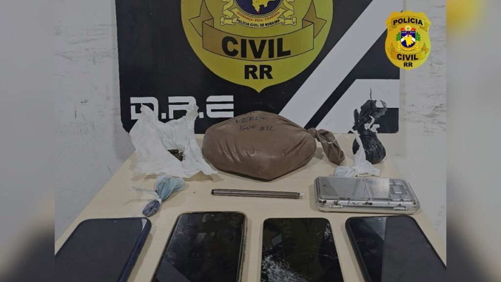 Drogas apreendidas pela Polícia Civil de Roraima