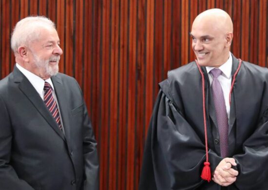 Alexandre de Moraes e Lula no dia da diplomação no TSE; Foto: Antonio Augusto/TSE