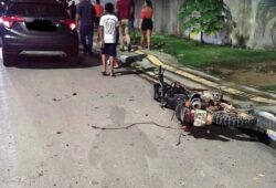 Acidente aconteceu no Centro de São Luiz, região sul de Roraima.