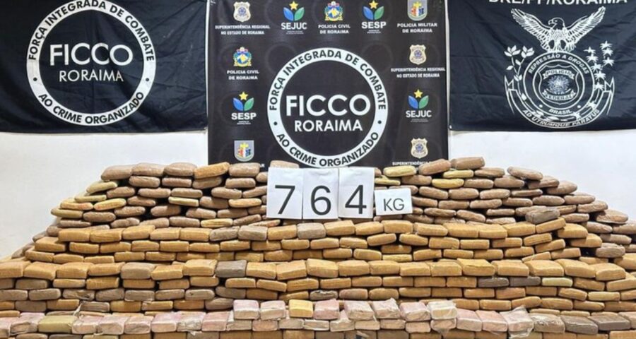 Drogas apreendidas por policiais em Roraima