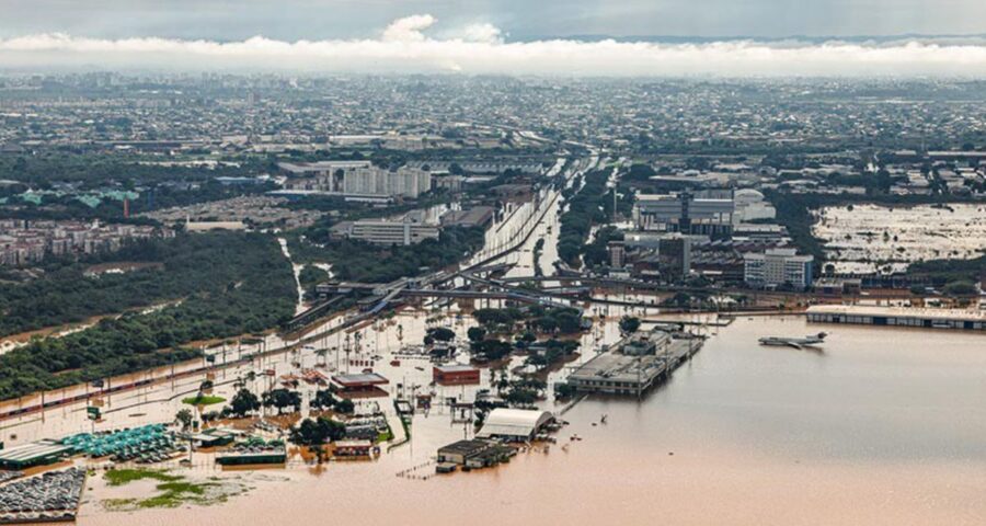 Rio Grande do Sul foi assolado por enchentes. Imagem: PR
