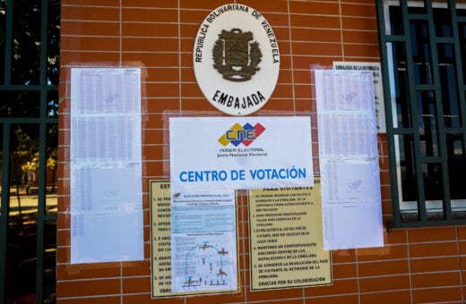 Embaixada da Venezuela em Brasília foi o único local de votação no Brasil. Foto: Valter Campanato/Agência Brasil