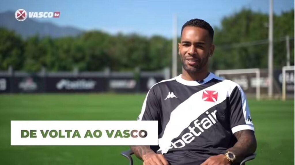 Alex Teixeira falou sobre a volta ao Vasco - Foto: Reprodução: Vasco TV