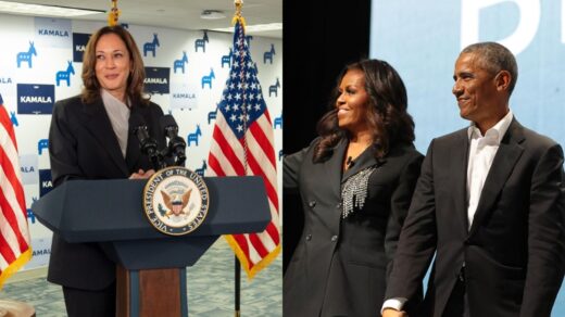 Barack Obama e Kamala Harris