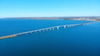 Obra de duplicação da ponte