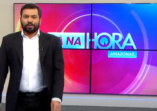 Apresentador do Jornal Tá na Hora, Bruno Fonseca. Foto: Reprodução/TV Norte Amazonas