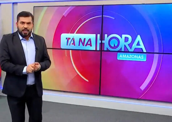 Apresentador do Jornal Tá na Hora, Bruno Fonseca. Foto: Reprodução/TV Norte Amazonas