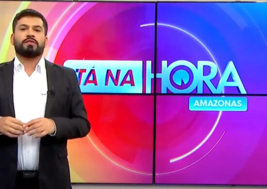 Apresentador do Jornal Tá na Hora, Bruno Fonseca. Foto: Reprodução/TV Norte Amazonas