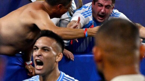 Lautaro Martinez fez o gol do título argentino na Copa América - Foto: Reprodução: @copaamericca