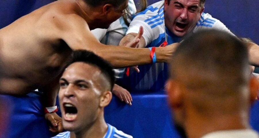 Lautaro Martinez fez o gol do título argentino na Copa América - Foto: Reprodução: @copaamericca