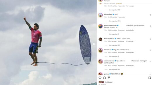 Foto de Medina logo após se classificar rodou o mundo - Foto: Reprodução/Instagram @gabrielmedina