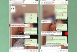 Prints de conversas do WhatsApp de adolescente assassinada
