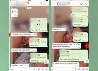 Prints de conversas do WhatsApp de adolescente assassinada