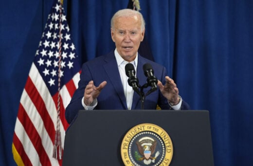 Joe Biden faz declaração repudiando tiros que interromperam comício do adversário Donald Trump - Foto: Manuel Balce Ceneta/Associated Press/Estadão Conteúdo
